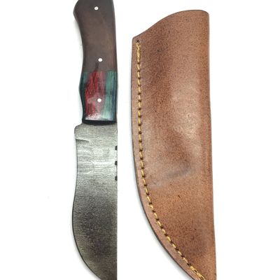 Damascus skinning knife