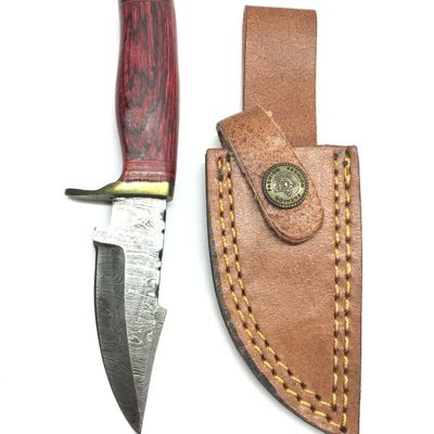 Damascus skinning knife