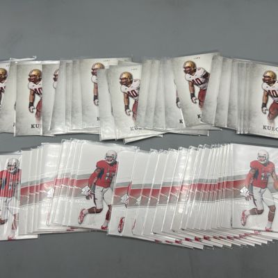 (50) 2012 Upper Deck SP Authentic Luke Kuechly RCs #65 & 2014 Upper Deck SP Authentic Davante Adams RCs #79 - (25) Of Each