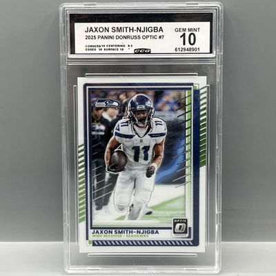 2025 Panini Donruss Optic Jaxon Smith-Njigba #7 - Slabbed By CCG Grading