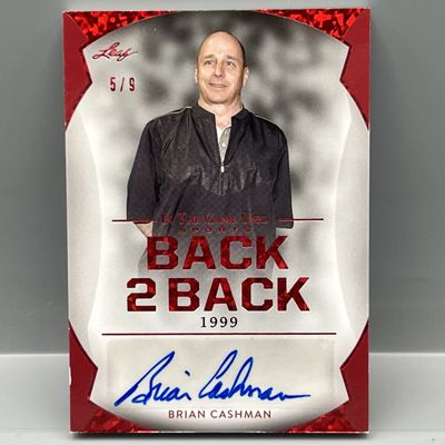 2022 Leaf In The Game Brian Cashman/Joe Torre Dual Back 2 Back Red Auto #/9