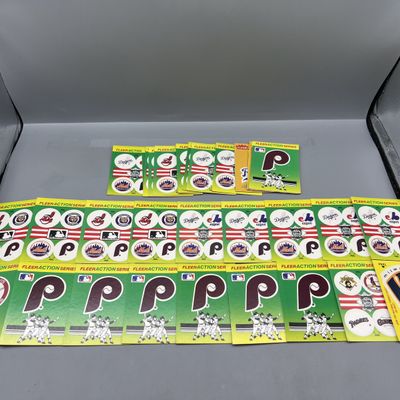 (30+) 1990 Fleer Action Series Baseball Stickers - Varying Conditions