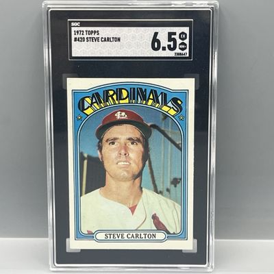1972 Topps Steve Carlton #420 SGC EX-NM+ 6.5