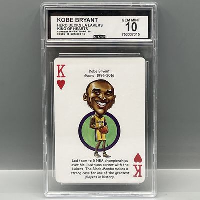 2025-26 Hero Decks Kobe Bryant King of Hearts - Slabbed By CCG Grading