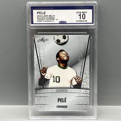2024 Leaf Silver Legend Pele #SL11 - Slabbed By CCG Grading