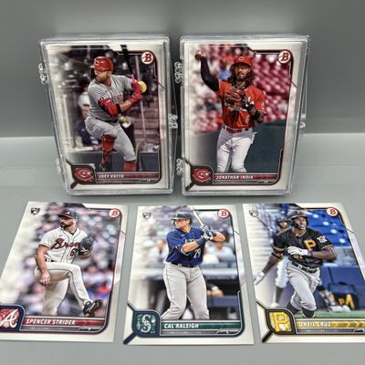2022 Bowman Paper Baseball Complete Set W/ Spencer Strider RC, Cal Raleigh RC, & O'Neil Cruz RC