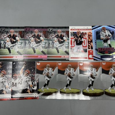 (11) Joe Burrow Football Cards