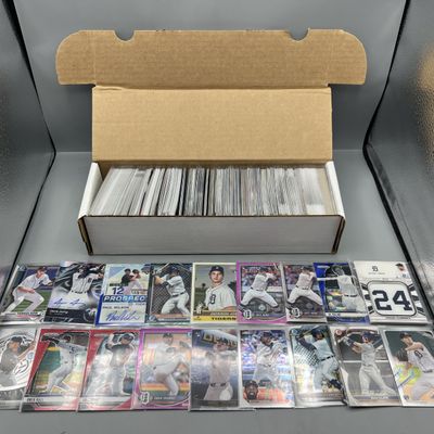 Box of Assorted Detroit Tigers Baseball Cards W/ Many Stars, Rookies, Autos, Relics, Refractors, Parallels, & More