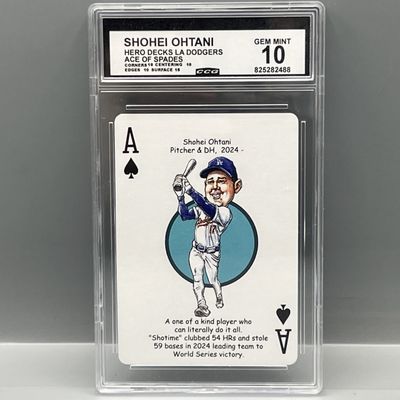 2025-26 Hero Decks Shohei Ohtani Ace of Spades - Slabbed By CCG Grading