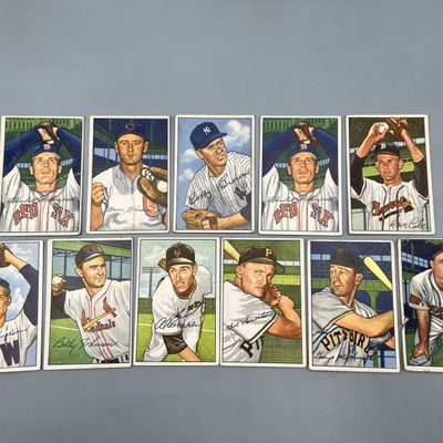 (11) 1952 Bowman Baseball Cards - Varying Conditions