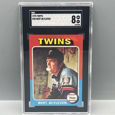 1975 Topps Bert Blyleven #30 SGC NM-MT 8