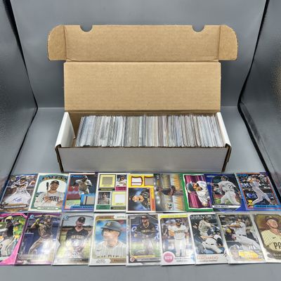 Box of Assorted San Diego Padres Baseball Cards W/ Many Stars, Rookies, Autos, Relics, Refractors, Parallels, & More