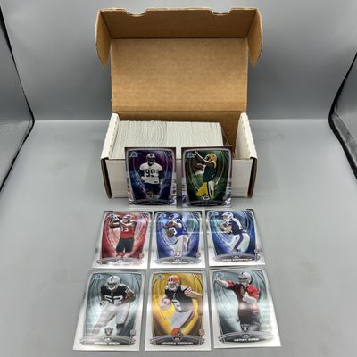 2014 Bowman Chrome Football Complete 220 Card Set W/ Aaron Donald RC, Mike Evans RC, Odell Beckham Jr. RC, & Many More Star RCs