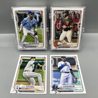 2021 Bowman Paper Baseball Complete Set W/ Tarik Skubal RC & Jazz Chisholm RC