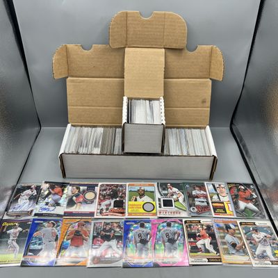 Box of Assorted Baltimore Orioles Baseball Cards W/ Many Stars, Rookies, Autos, Relics, Refractors, Parallels, & More
