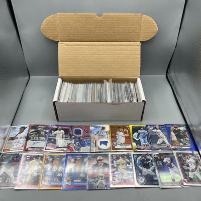 Box of Assorted Minnesota Twins Baseball Cards W/ Many Stars, Rookies, Autos, Relics, Refractors, Parallels, & More