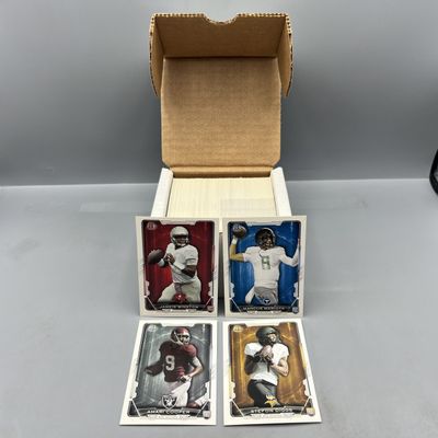 2015 Bowman Football Complete 220 Card Set W/ Jameis Winston RC, Marcus Mariota RC, Stefon Diggs RC, & Amari Cooper RC