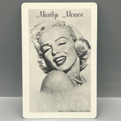 1956 NMMM Marilyn Monroe 4 of Clubs Playing Card