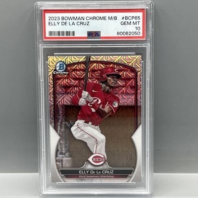 2023 Bowman Chrome Elly De La Cruz Mega Box Refractor #BCP65 PSA Gem Mint 10