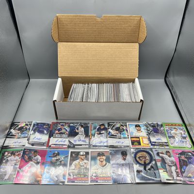 Box of Assorted Colorado Rockies Baseball Cards W/ Many Stars, Rookies, Autos, Relics, Refractors, Parallels, & More