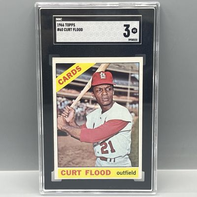 1966 Topps Curt Flood #60 SGC VG 3