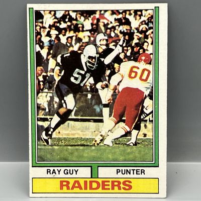 1974 Topps Ray Guy RC #219