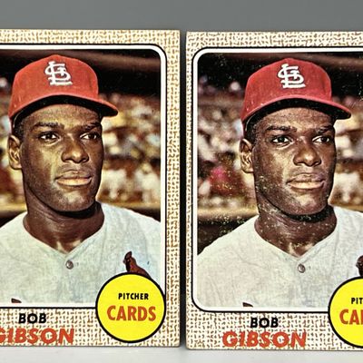 (2) 1968 Topps Bob Gibson #100