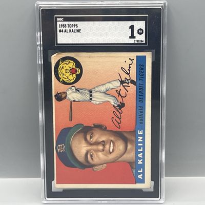 1955 Topps Al Kaline 2nd Year #4 SGC PR 1
