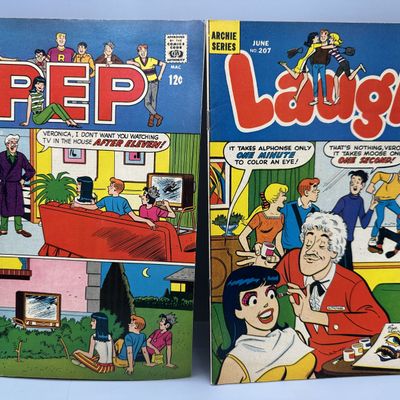 Archie Comics Pep #223 (1968) and Laugh #207 (1968) - Silver Age humor comics