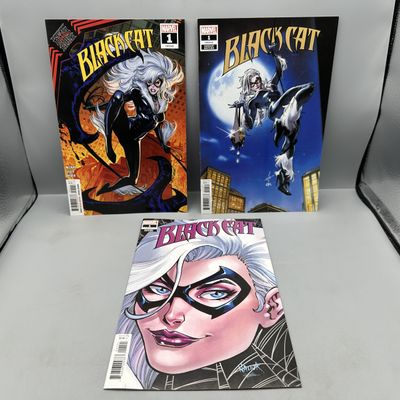 Marvel Comics Black Cat #1 (2021) - Lot of 3 - CF Villa and Todd Nauck Variant Covers - King in Black Tie-In