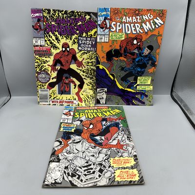 Marvel Comics Amazing Spider-Man lot of 3, #341 (1990), #349 (1991), #350 (1991) - 1st appearance of Tarantula (Luis Alvarez) - Erik...