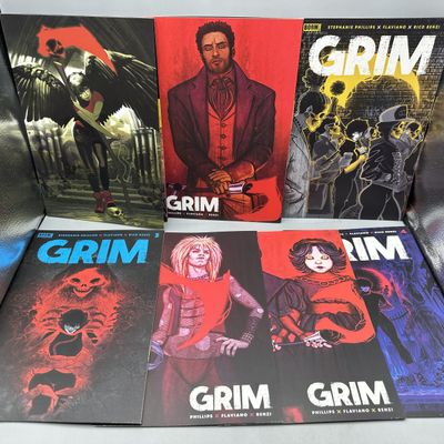 BOOM! Studios Grim #2, 3 & 4 (2022) - 7 comics including Jenny Frison variants and 1:25 De Felici Retailer Incentive