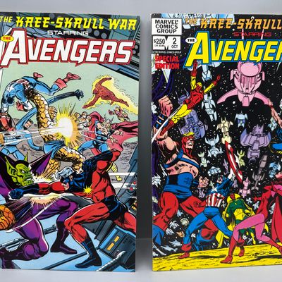 Marvel Comics The Kree-Skrull War Starring the Avengers Special Edition #1-2 (1983) - Complete two-issue set - Neal Adams and John...