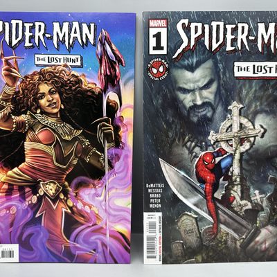 Marvel Comics Spider-Man: The Lost Hunt #1 (2023) Lot of 2 - Main and Ejiwa Edge Ebenebe Variant Covers
