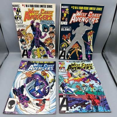 Marvel Comics West Coast Avengers #1-4 (1984) - Complete four-issue limited series - 1st appearance of West Coast Avengers team