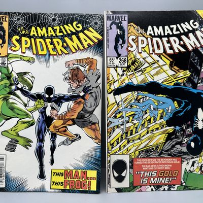 Marvel Comics The Amazing Spider-Man #266 & #268 (1985) - Black Costume era - Secret Wars II tie-in