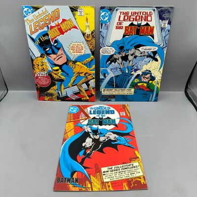 DC Comics The Untold Legend of the Batman #1, #2, #3 (1980) - complete lot of cereal premium mini-comics - Jose Luis Garcia-Lopez and...