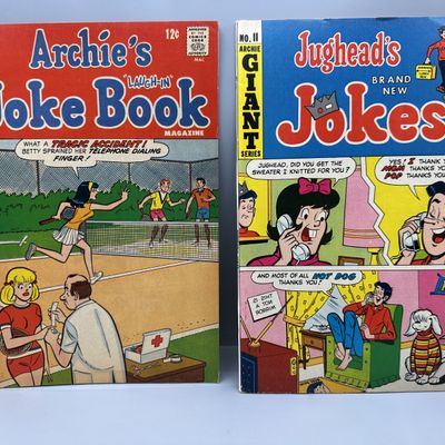 Archie Comics Archie's Joke Book Magazine #130 (1968) and Jughead's Jokes #11 (1969) - Includes CBS Saturday morning cartoon...
