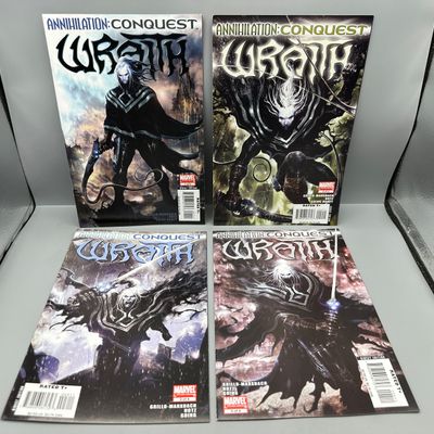 Marvel Comics Annihilation: Conquest - Wraith #1-4 (2007) - 1st appearance of Wraith (Zak-Del) - complete limited series - Kyle Hotz art