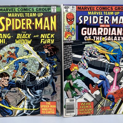 Marvel Comics Marvel Team-Up #85 and #86 (1979) - Silver Samurai appearance and original Guardians of the Galaxy