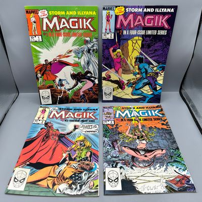 Marvel Comics Storm and Illyana: Magik #1-4 (1983-1984) - Complete limited series - 1st appearance of Soulsword and Darkchilde