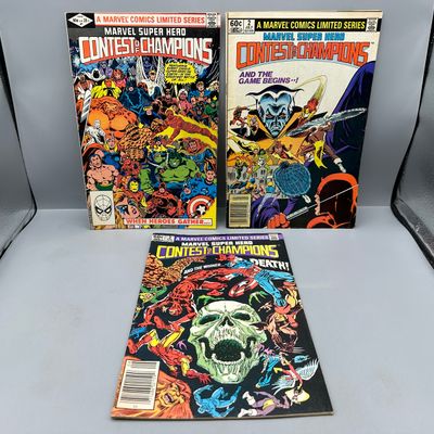 Marvel Comics Marvel Super Hero Contest of Champions #1-3 (1982) - Complete limited series - First appearances of Shamrock, Collective...