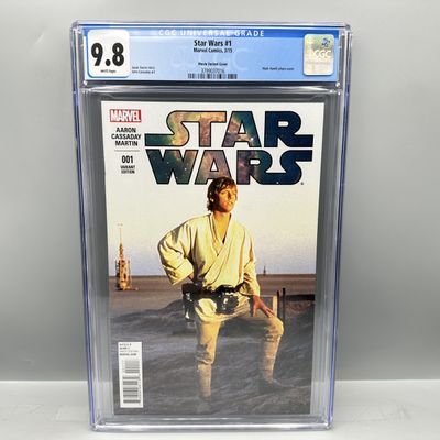Marvel Comics Star Wars #1 (2015) CGC 9.8 - Movie Variant Cover - Mark Hamill photo cover - Jason Aaron story