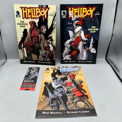 Dark Horse Comics Hellboy: The Crooked Man #1-3 (2008) - Complete limited series - Richard Corben art - First appearance of The Crooked Man