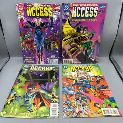 DC Comics and Marvel Comics All Access #1-4 (1996-1997) - Complete four-issue limited series - Sequel to DC vs. Marvel