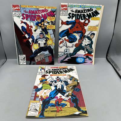 Marvel Comics The Amazing Spider-Man lot of 3, #357, #358, and #374 (1992-1993) - Venom appearance - Mark Bagley art