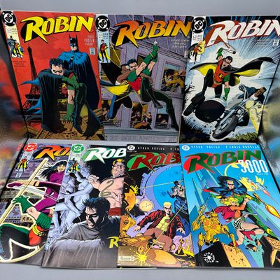 DC Comics Robin #1-5 (1991) and Robin 3000 Book 1-2 (1992) - Complete series - First Tim Drake solo series - Brian Bolland covers