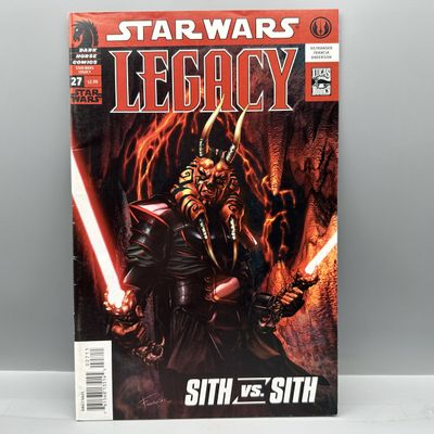 Dark Horse Comics Star Wars: Legacy #27 (2008) - Into the Core - Darth Wyyrlok III and Darth Andeddu appearances - Omar Francia art