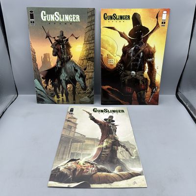 Image Comics Gunslinger Spawn #1 & #2 (2021) - Premiere solo series issues - Greg Capullo and Brett Booth covers