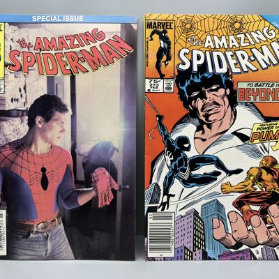 Marvel Comics The Amazing Spider-Man #262 (1985) and #273 (1986) - Special photo cover - Secret Wars II tie-in